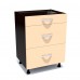 Corp inferior 60 cu 3 sertare metalice greutate Zebra cappuccino